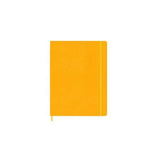 Notes MOLESKINE Classic XL (19x25 cm), linie, twarda, orange yellow, 192 strony, pomarańczowy