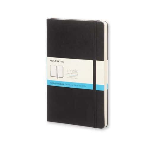 Notes MOLESKINE Classic L (13x21cm) w kropki, twarda oprawa, 240 stron, czarny