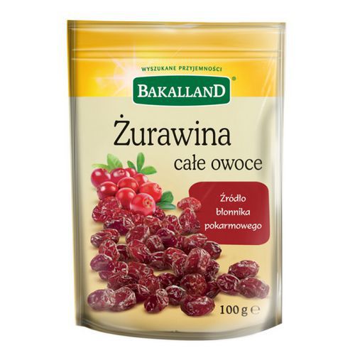 Żurawina całe owoce BAKALLAND, 100 g