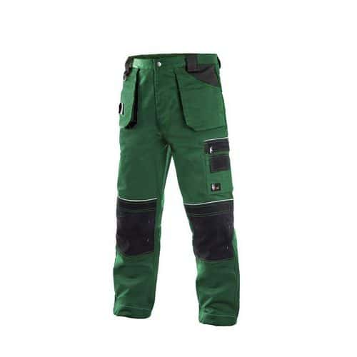 Spodnie CXS ORION TEODOR, męskie, kolor zielono-czarny