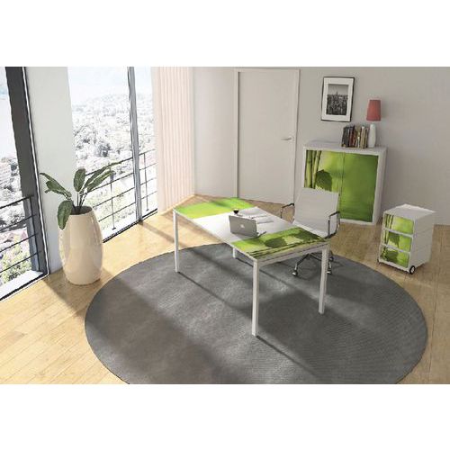 Zestaw meblowy do biura Manutan Expert Easy Office, stół 160 x 80 cm