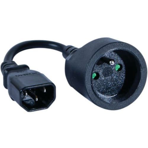 Adapter żeński IEC C14/CEE7