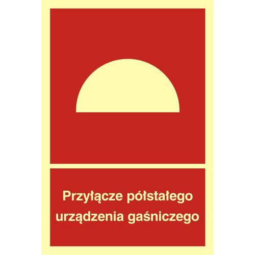 Przyłącze półstałego urządzenia gaśniczego