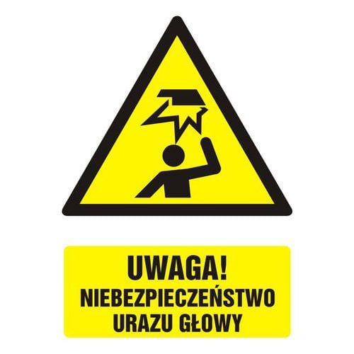 Uwaga! niebezpieczeństwo urazu głowy