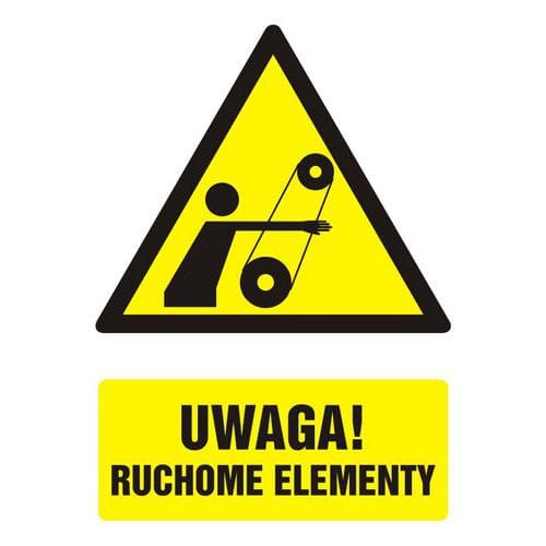 Uwaga ! Ruchome elementy