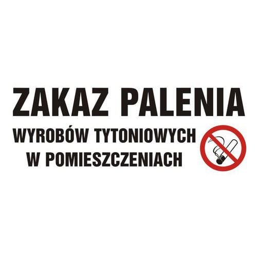 Zakaz palenia wyrobów tytoniowych w pomieszczeniach