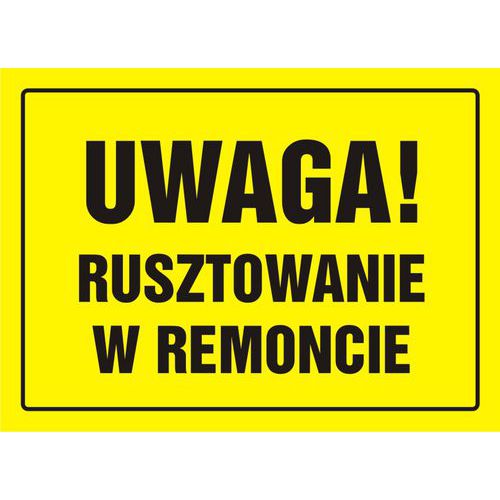 Uwaga! Rusztowanie w remoncie