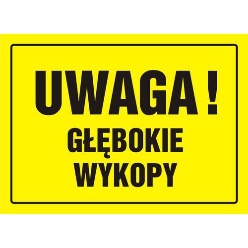 Uwaga! Głębokie wykopy