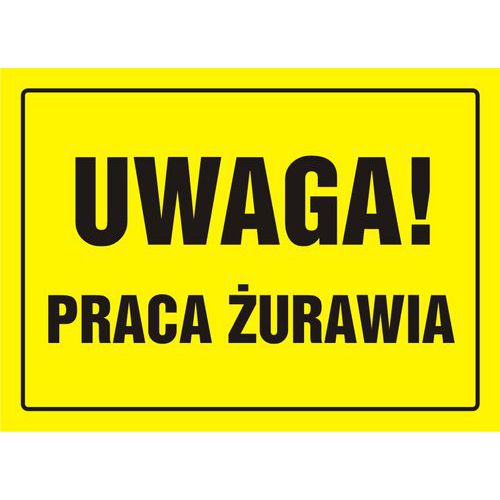 Uwaga! Praca żurawia