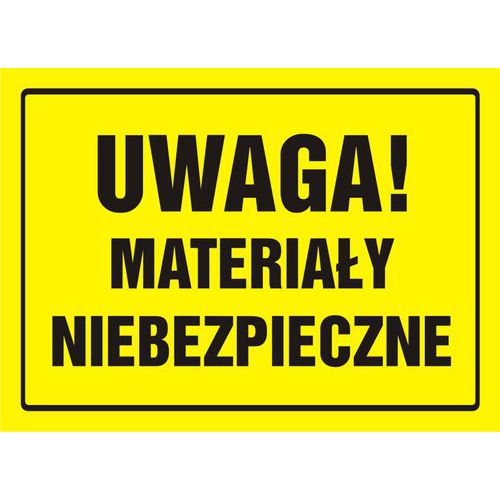 Uwaga! Materiały niebezpieczne