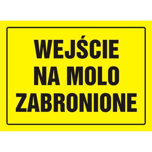 Wejście na molo zabronione