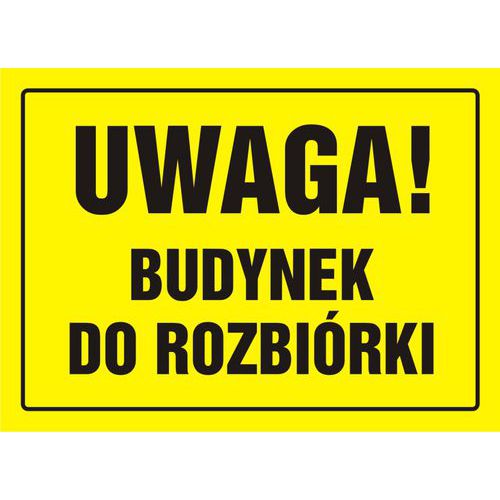 Uwaga! Budynek do rozbiórki