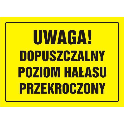 Uwaga! Dopuszczalny poziom hałasu przekroczony