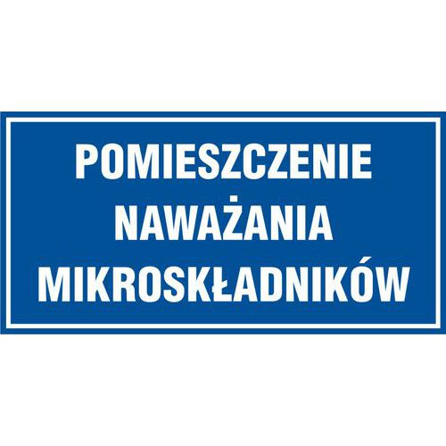 Pomieszczenie naważania mikroskładników 20 X 40 nieświec. płyta sztywna PCV