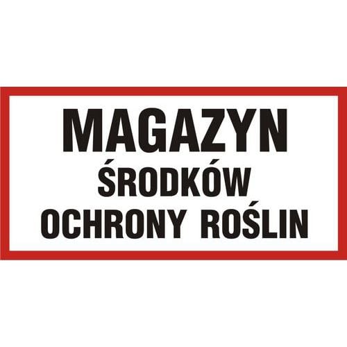 Magazyn środków ochrony roślin 15 X 30 nieświec. płyta sztywna PCV