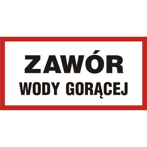 Zawór wody gorącej