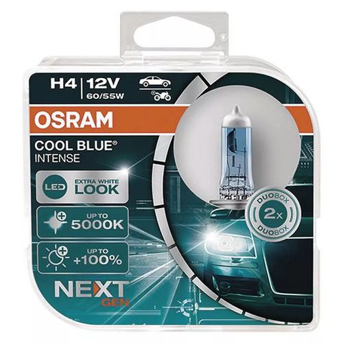 Żarówka samochodowa OSRAM H4, 60/55 W, 12 V, 64210 CBN COOL BLUE, 2 szt.