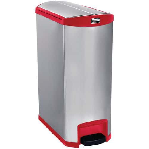 Pojemnik Slim Jim Step On End Step stal nierdzewna 90 l_Rubbermaid