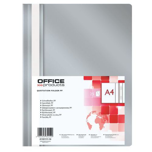 Skoroszyt OFFICE PRODUCTS, A4, miękki, 100/170mikr.