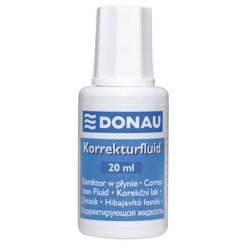 Korektor w płynie DONAU z pędzelkiem, 20ml