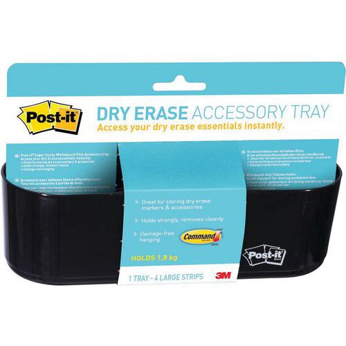 Koszyk na akcesoria POST-ITt® Dry Erase (DEFTRAY-EU), czarny