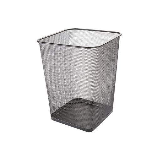 Kosz na śmieci Q-CONNECT Office Set, metalowy, 18l, czarny