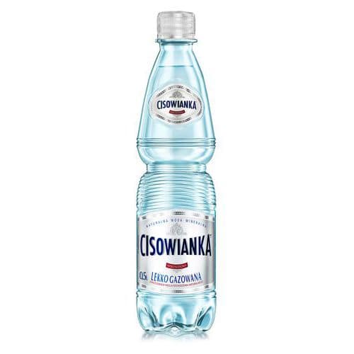 Woda CISOWIANKA, lekko gazowana, butelka plastikowa, 0,5l