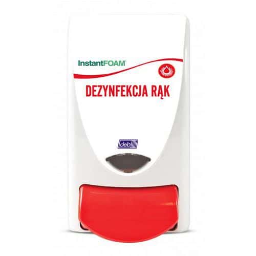 Dozownik pianowego środka dezynfekcyjnego DEB Instant Foam, 1000ml, biały