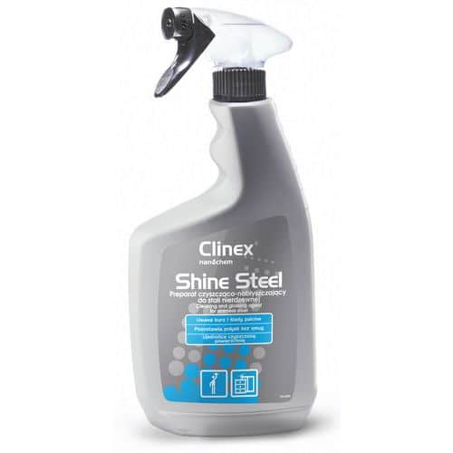 Preparat czyszcząco-nabłyszczający CLINEX Shine Steel 650ml 77-628, do stali nierdzewnej