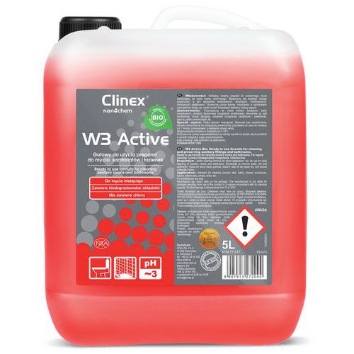 Preparat CLINEX W3 Active BIO 5L 77-517, do mycia sanitariatów i łazienek