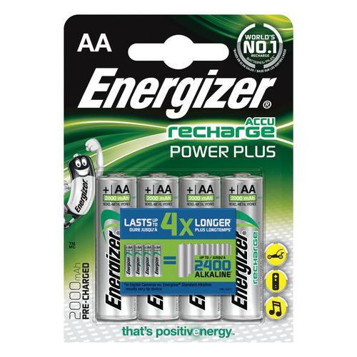 Akumulator ENERGIZER Power Plus, AA, HR6, 1,2V, 2000mAh, 4szt.