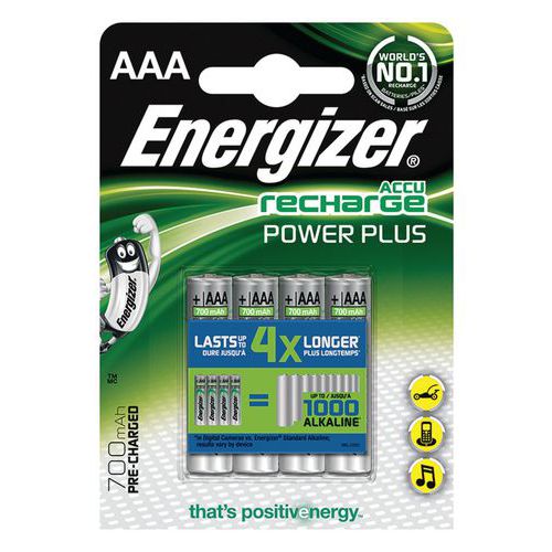 Akumulator ENERGIZER Power Plus, AAA, HR03, 1,2V, 700mAh, 4szt.