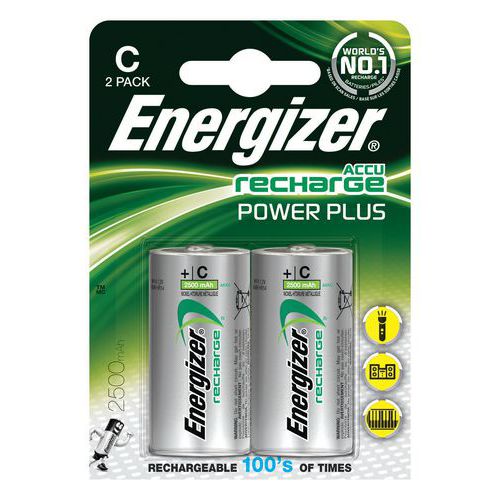 Akumulator ENERGIZER Power Plus, C, HR14, 1,2V, 2500mAh, 2szt.