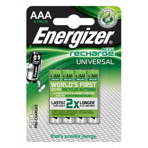 Akumulator ENERGIZER Universal, AAA, HR03, 1,2V, 500mAh, 4szt.