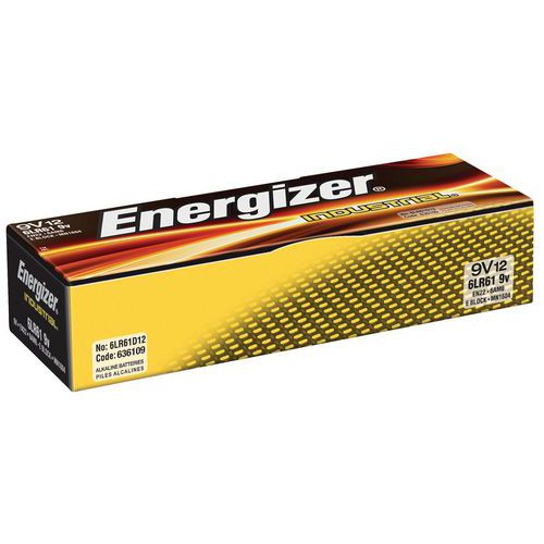 Bateria ENERGIZER Industrial, E, 6LR61, 9V, 12szt.