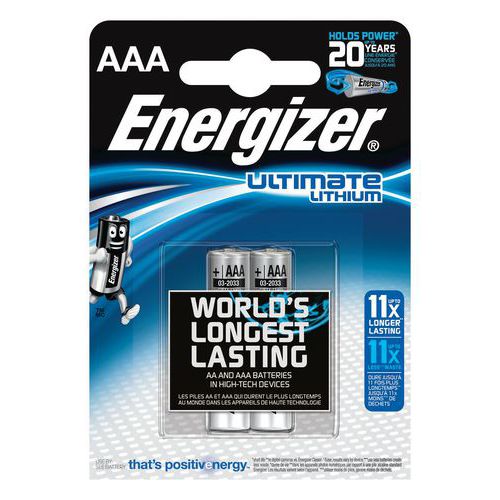 Bateria ENERGIZER Ultimate Lithium, AAA, L92, 1,5V, 2szt.