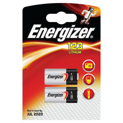 Bateria ENERGIZER Photo Lithium, 123, 3V, 2szt.