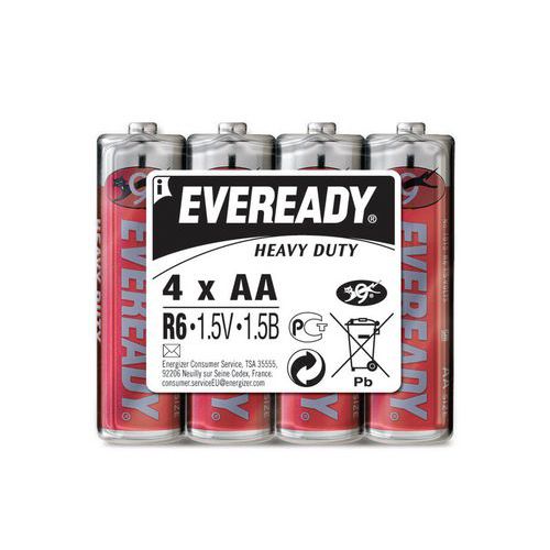 Bateria EVEREADY Heavy Duty, AA, R6, 1,5V, 4szt.