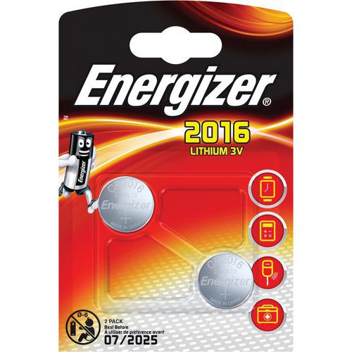 Bateria specjalistyczna ENERGIZER, CR2016, 3V, 2szt.