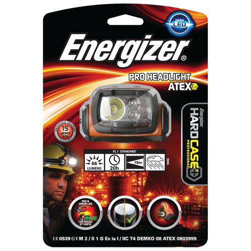 Latarka czołowa ENERGIZER Headlight Atex Led, czarna