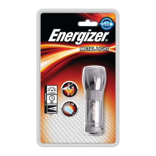 Latarka ENERGIZER Metal Led, srebrna