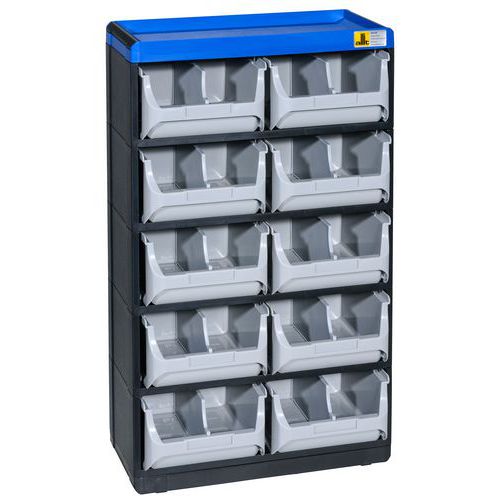 Organizer plastikowy VarioPlus Pro 53/20, 10 szuflad