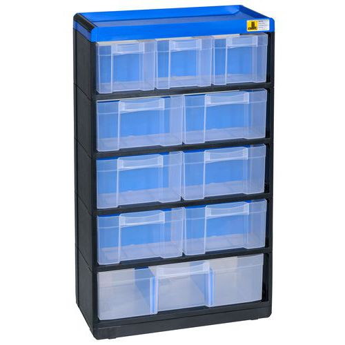 Organizer plastikowy VarioPlus Pro 53/21, 10 szuflad