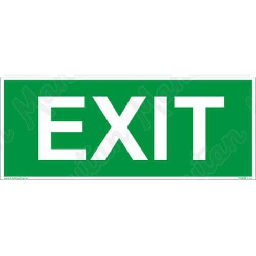 Fotoluminescencyjne tablice ewakuacyjne - EXIT