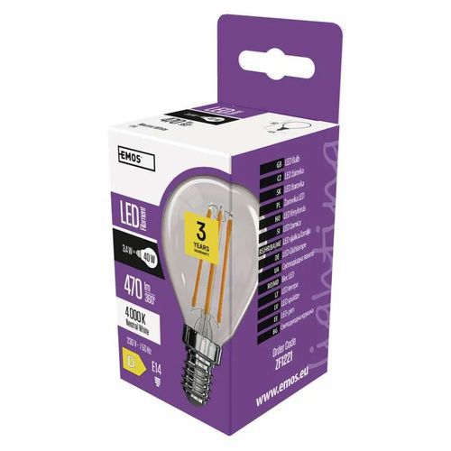 Żarówki LED Filament Mini Globe, trzonek E14, 3,4 W