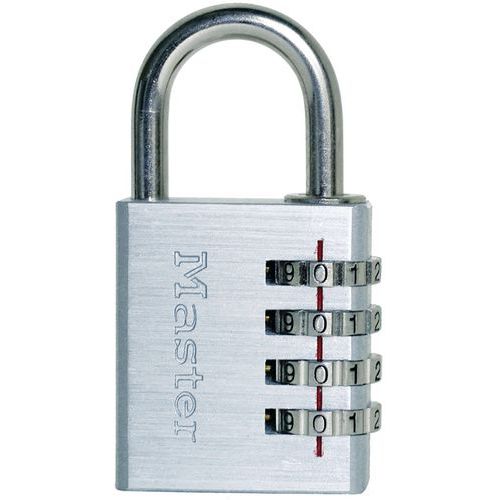 Aluminiowa kłódka z kodem Masterlock