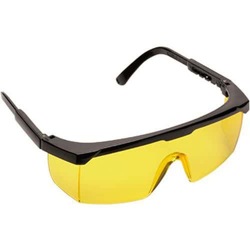 Klasyczne okulary ochronne, żółty