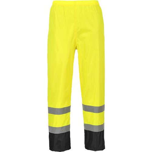 Klasyczne spodnie przeciwdeszczowe, czarny/żółty