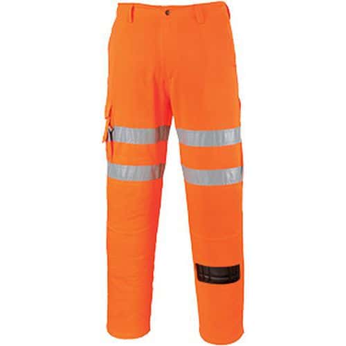Spodnie bojówki dla kolejarzy, pomarańczowy