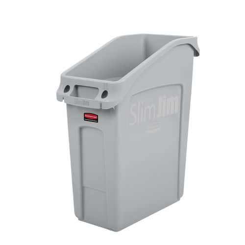 Plastikowe kosze na śmieci Rubbermaid Slim Jim Under Counter, do segregacji śmieci, pojemność 49 l